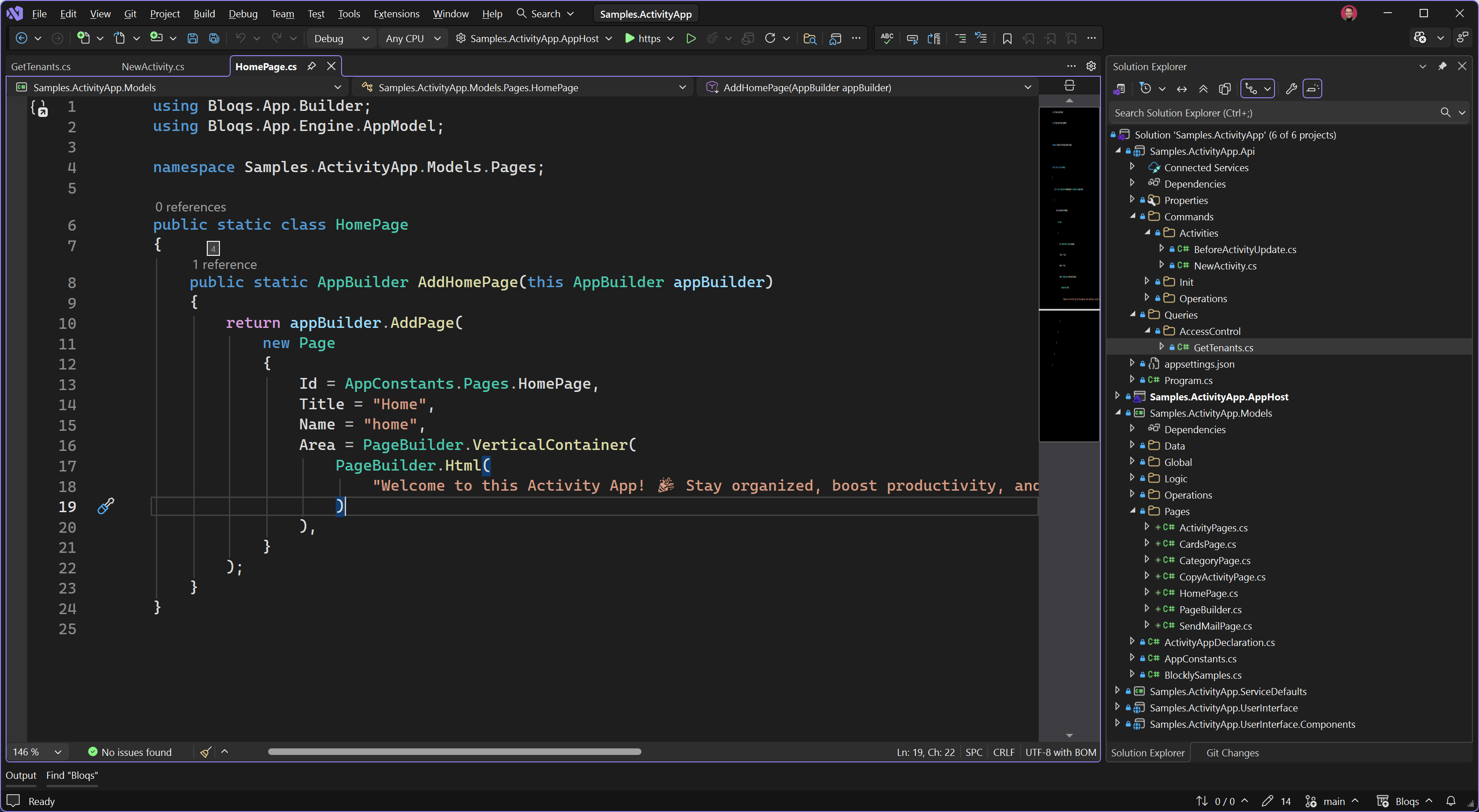 Bloqs programming using Visual Studio 2026